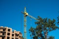 Crane, construction, new building Royalty Free Stock Photo