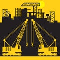 Crane, Construction power machinery