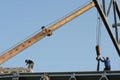 Crane on construction site