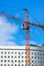 Crane at the construction site of Childrens Hospital Royalty Free Stock Photo