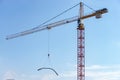 Crane on construction site Royalty Free Stock Photo