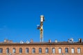 Crane in the downtown of Toulouse France