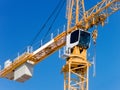The crane the elevating building Royalty Free Stock Photo