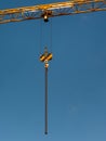 Crane girder with hanging chain Royalty Free Stock Photo