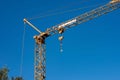 Crane hook and blue sky Royalty Free Stock Photo