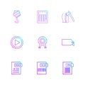 Crane hook , calculator , axe , video , medal , badge , tag , png , xlxs , excel , docx , 9 eps icons se vector