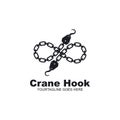 Crane hook chain  vector illustration template Royalty Free Stock Photo