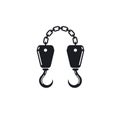 Crane hook chain  vector illustration template Royalty Free Stock Photo