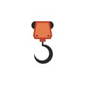 crane, hook, hang icon. Element of color construction icon. Premium quality graphic design icon. Signs and symbols collection icon