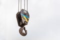 Crane hook for Heavyweight Royalty Free Stock Photo