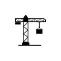 Crane icon. Elements of constraction icon. Premium quality graphic design. Signs and symbols collection icon for websites, web des