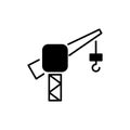 Crane icon flat vector template design trendy Royalty Free Stock Photo