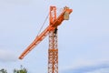 Crane industry selective focus construction buildings site city Royalty Free Stock Photo