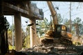 Crane Knocks Debris Off Imploded Atlanta Interstate Bridge
