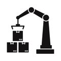 Crane lifter Vector Icon which can easily modify or edit Royalty Free Stock Photo