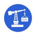 Crane lifter Vector Icon which can easily modify or edit