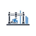 Crane Lifting Heavy Load Icon