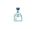 Crane Logistic Logo Icon Design