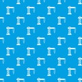 Crane pattern seamless blue Royalty Free Stock Photo