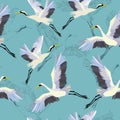 Crane, pattern, vector, illustration