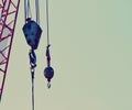 And crane with a pully Royalty Free Stock Photo