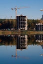 Crane reflection