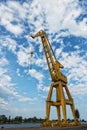 Crane in a shipyard Royalty Free Stock Photo