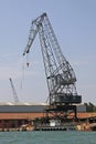 Crane Shipyard Venice Royalty Free Stock Photo