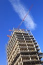 Crane and tower under construction Royalty Free Stock Photo