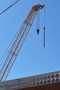 Crane working on high-speed rail