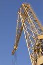 Crane working in the port of CÃÂ¡diz, Spain Royalty Free Stock Photo