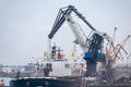 Cranes loading ship Royalty Free Stock Photo