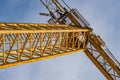 Cranes in a construction site Royalty Free Stock Photo