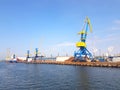 Cranes in the Harbor of Wismar