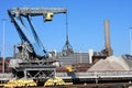 Cranes near steel factory in Holland (IJmuiden)