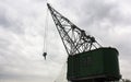 Cranes at night, construction site