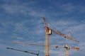 Cranes up the sky Royalty Free Stock Photo