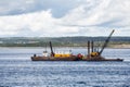 Cranes on Working Barge