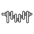 Crankshaft icon outline vector. Car piston Royalty Free Stock Photo