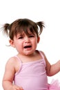 Cranky sad crying baby toddler face Royalty Free Stock Photo