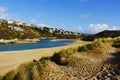 Crantock Beach and sand dunes North Cornwall