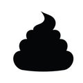 Crap icon. Pile of poo icon vector