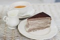 Crape cake with english tea