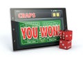 Craps online Royalty Free Stock Photo