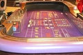 Craps table