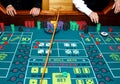 Craps Table Royalty Free Stock Photo