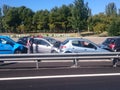 Crash car in Madrid, Oct 16 th 2018