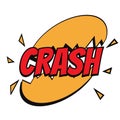 Crash comic word Royalty Free Stock Photo