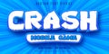 Crash mobile game text, game style editable text effect