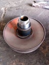 crash pully from motorcycle